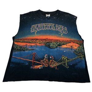 Wild Oats Vintage Grateful Dead San Francisco Muscle Tee in Black